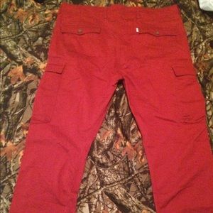 Levis red cargo pants